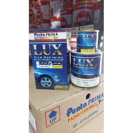 CAT PENTA LUX EPOXY PRIMER SURFACER ABU - PUTIH- HITAM ( 2 KOMPONEN) -200 ML -CAT DASAR EPOXI