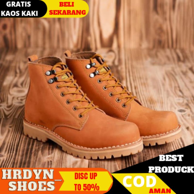 C29 sepatu pria sepatu cowok sepatu safety boots dijamin kulit asli sepatu pdl asli buatan bandung