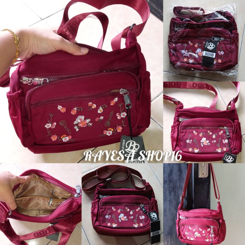 Tas Selempang Import BOBO ORI Maroon