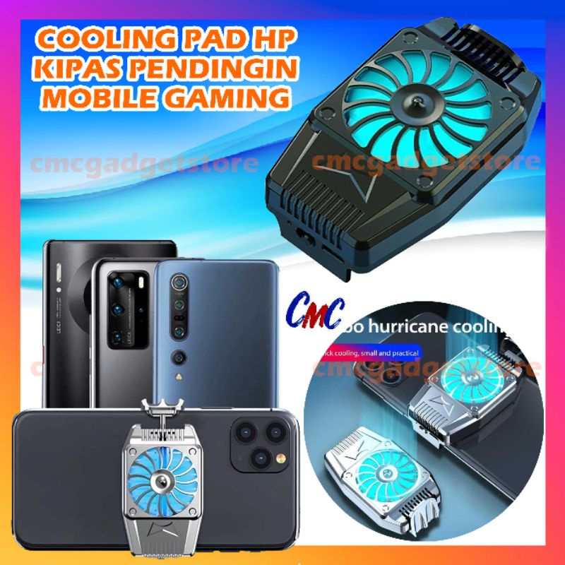 Cooling Pad HP Gamepad Cooler Fan Kipas Pendingin Handphone