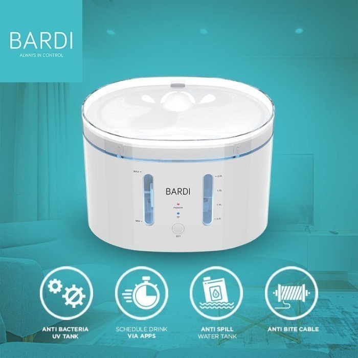 Bardi Smart Water Fountain Dispenser minuman kucing/anjing otomatis