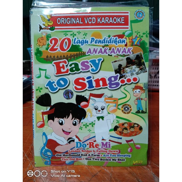 Kaset Vcd Original 20 lagu pendidikan anak-anak easy to sing