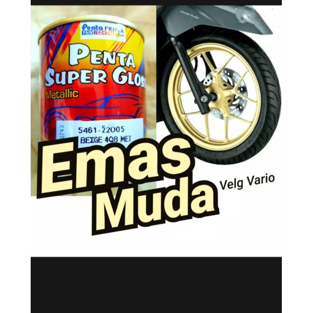 Cat Penta Super Gloss Beige 4Q8 Met 200ml Emas Muda / Coklat Muda Cokelat pucat Metallic Metalic