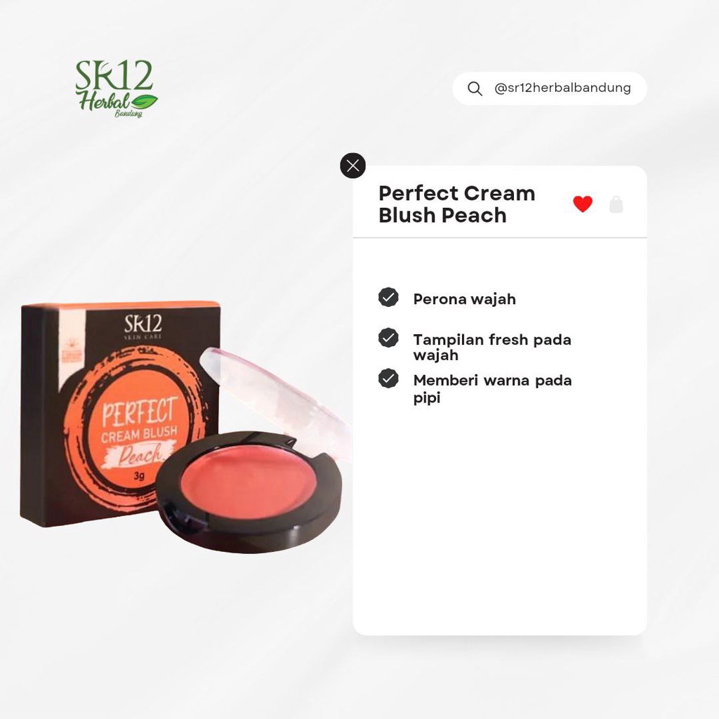 Blush On Highlighter Perfect Cream Blush Pewarna Pipi Segar dan Bercahaya Blush On Longlasting Natural Blusher Face Cheek Make Up