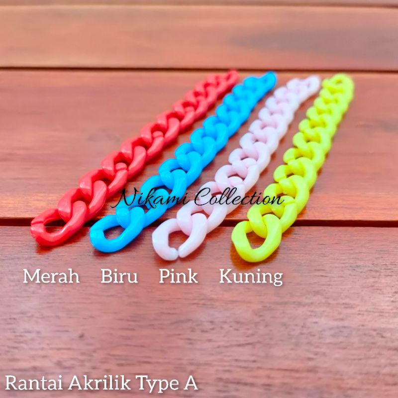 Rantai Plastik Konektor Masker Per 10 Gram