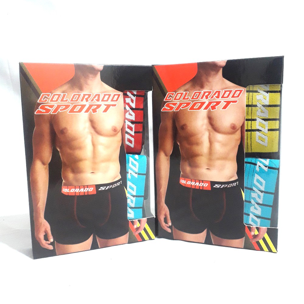 [2 pcs] Boxer Celana Dalam Pria Colorado Sport / 1 Box CD Boxer