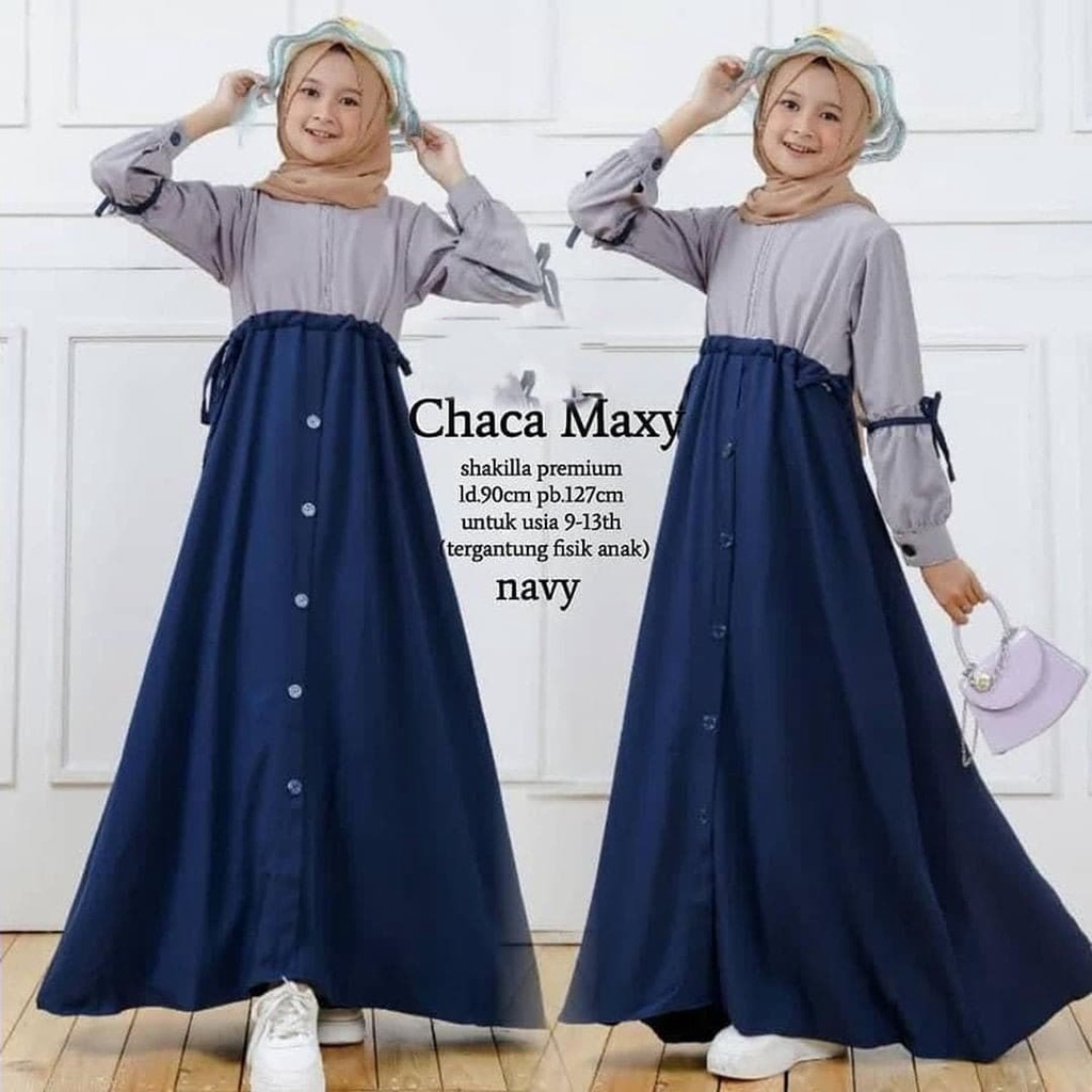 Diskon // Realpict - Chaca Maxy Bahan Shakila Gamis Wanita Terbaru 2021 Murah Gamis Remaja Wanita Ga