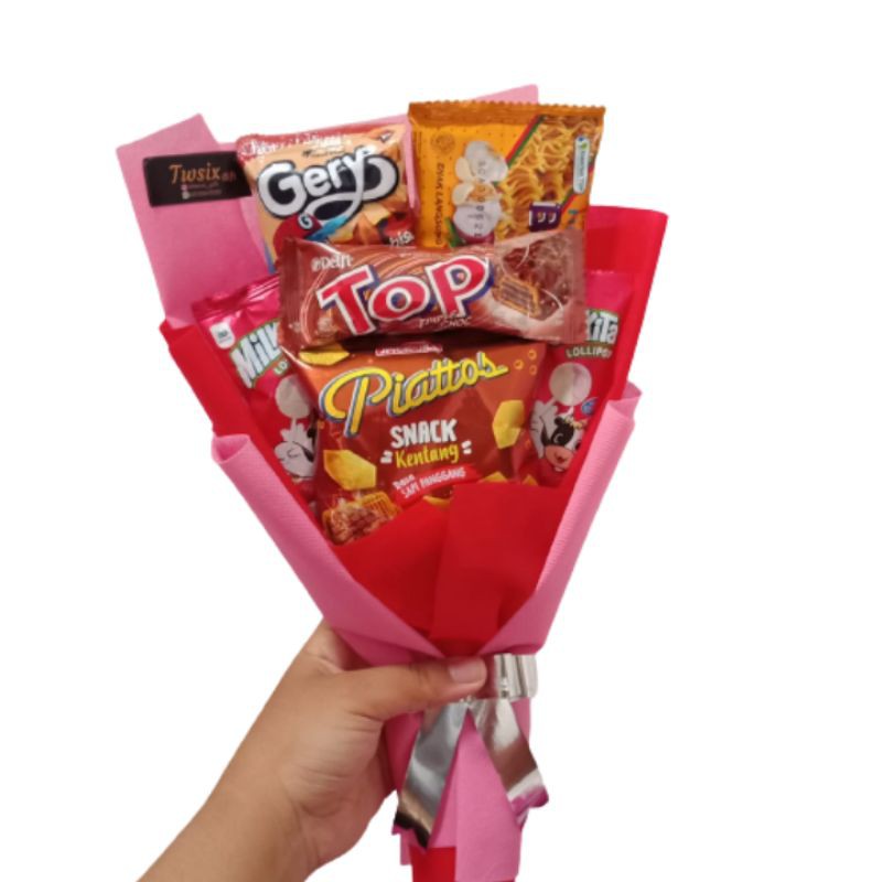 

BUKET BOUQUET SNACK KADO ULTAH ANNIV WISUDA