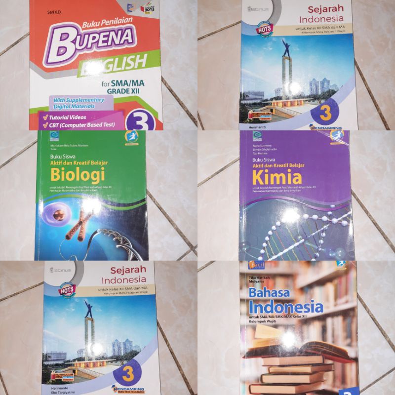 

[PRELOVED] BUKU PAKET SMA KELAS 12 / KELAS 3 SMA ERLANGGA GRAFINDO PLATINUM