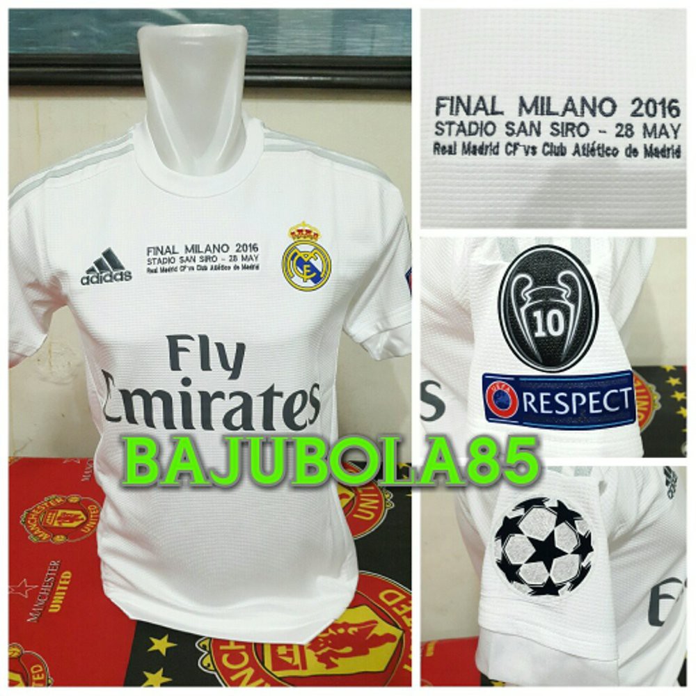 REAL MADRID HOME FINAL MILANO 2016 Terbaik