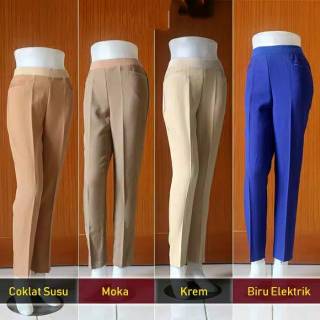  Celana  kerja pinggang karet  size 2L celana  muslimah 