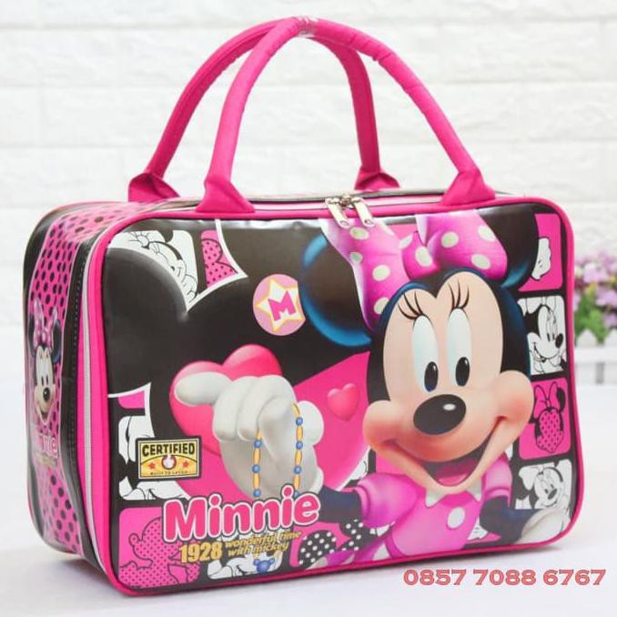 Sale-Akaian Anak Laki-Laki-S77- Tas Koper Anak / Travel Bag Karakter Sponsuper Kanvas Piknik Renang
