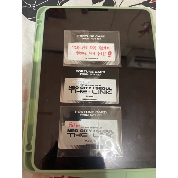 neo city the link nct 127 fortune card haechan mark jungwoo