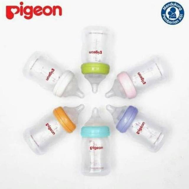 palembaby- Pigeon SofTouch Peristaltic Plus PP Wide Neck Bottle Set 3 Pcs 0+ Bulan 160m