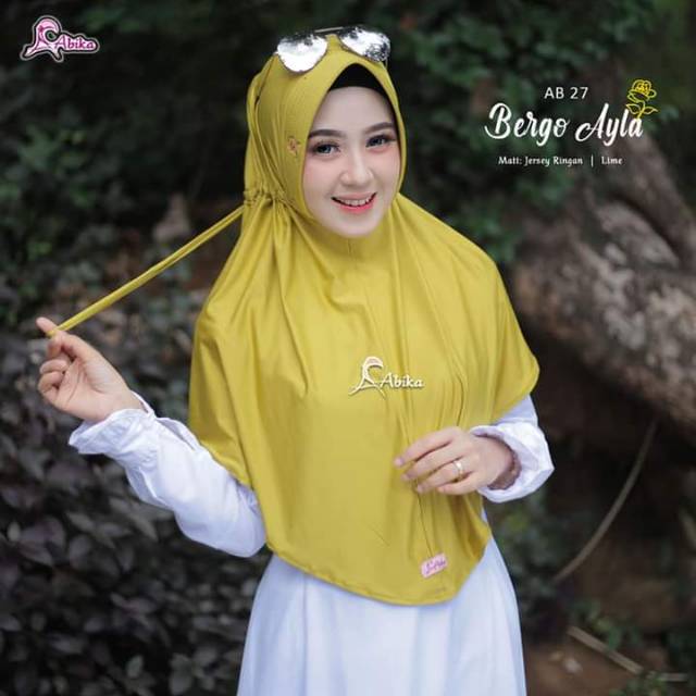 Bergo ayla abika/jilbab serut abika/bergo abika