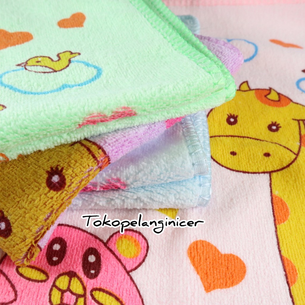 Washlap Bayi Motif Karakter Handuk Lap Bayi Perlengkapan Mandi Baby Tokopelanginicer