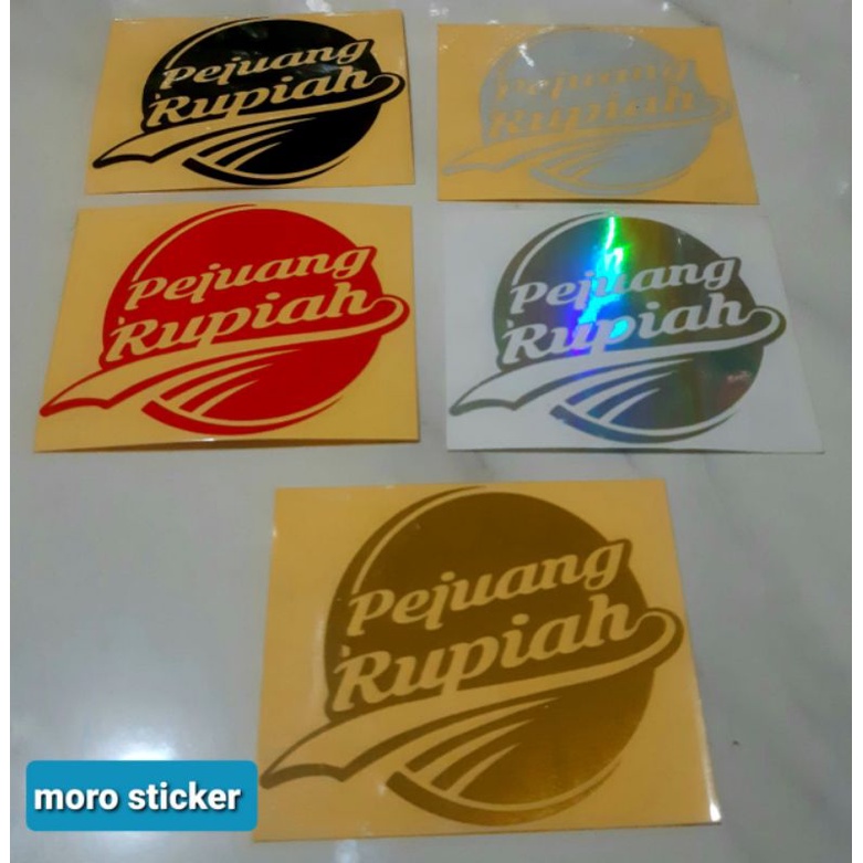 sticker PEJUANG RUPIAH CUTTING