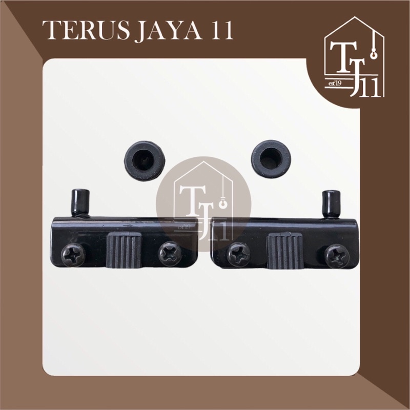 Engsel Jepit Kaca / Engsel T 86 S Hitam / Engsel Pivot Kaca T-86 ( 1 Set )