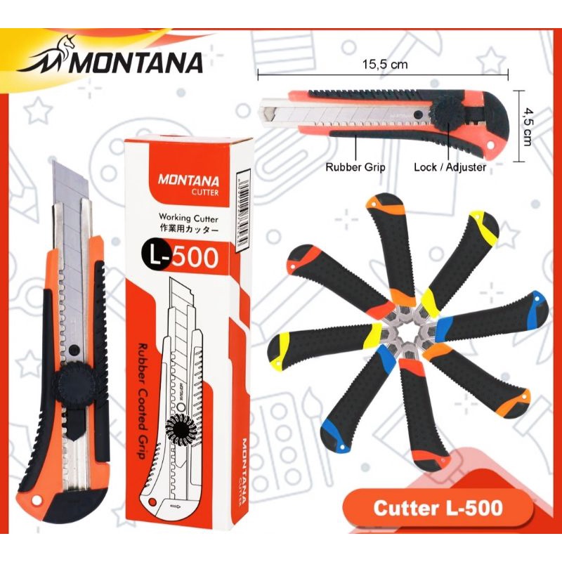 

PISAU CUTTER MONTANA L500 / pisau cutter / cutter besar/ pisau cutter stainless steel