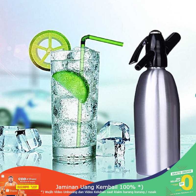 (BISA COD) RVOSTR AFFORANY DIY Botol Pembuat Soda Siphon Maker Bartender CO2 1L - SD-MY