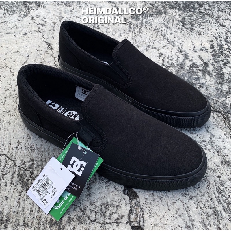 DC SHOES MANUAL SLIP ON BLACK BLACK ORIGINAL