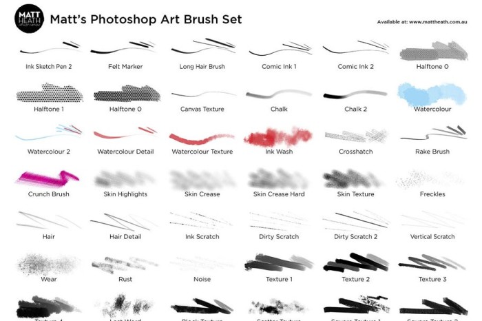 Matt s Photoshop Art Brush Set