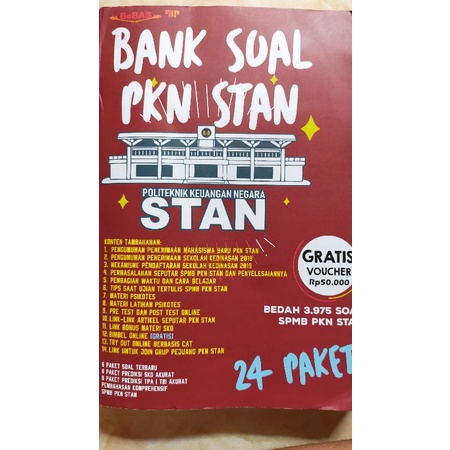 buku STAN bank soal PKN stan bimbel bebas