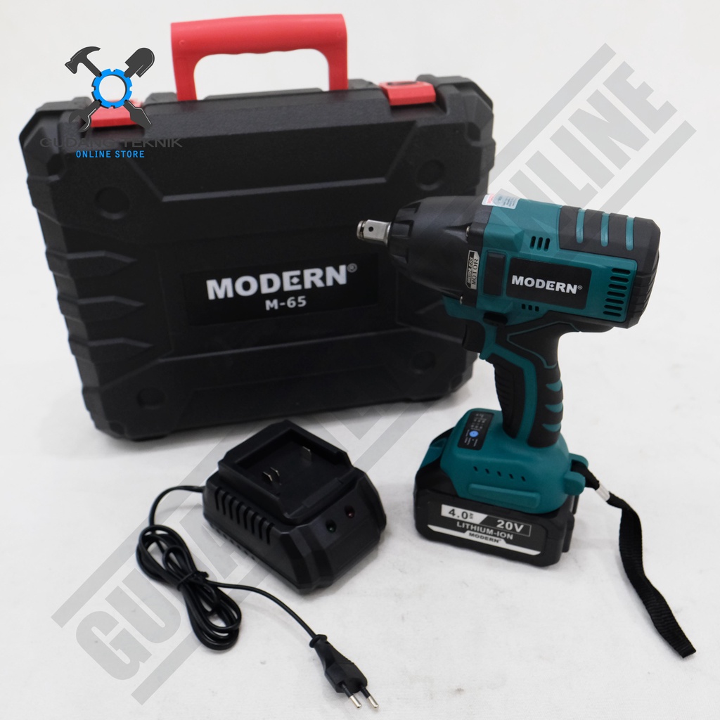 Cordless Impact Wrench Modern M-65 20V / Mesin Pembuka Baut Baterai Modern M65