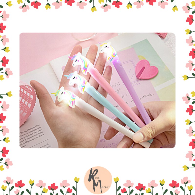 

[ 1 KG = 92 PCS ] RM443 COD Pena Unicorn LED Lucu LED Unicorn Pen Murah Produk Import