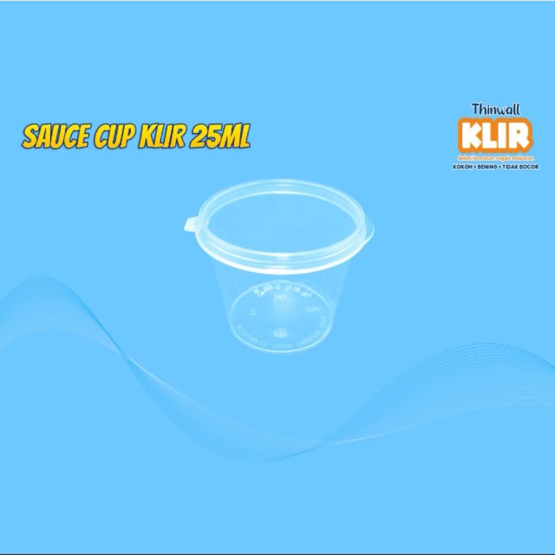 Thinwall Klir Sauce Cup 25ml