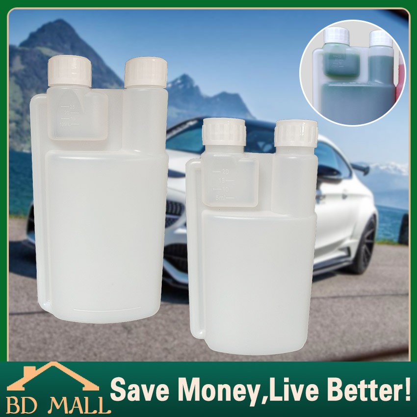 250/500 ML Botol Takaran Oli Samping Untuk Vespa RX King Ninja Motor Double Twin Neck Bottle Botol T