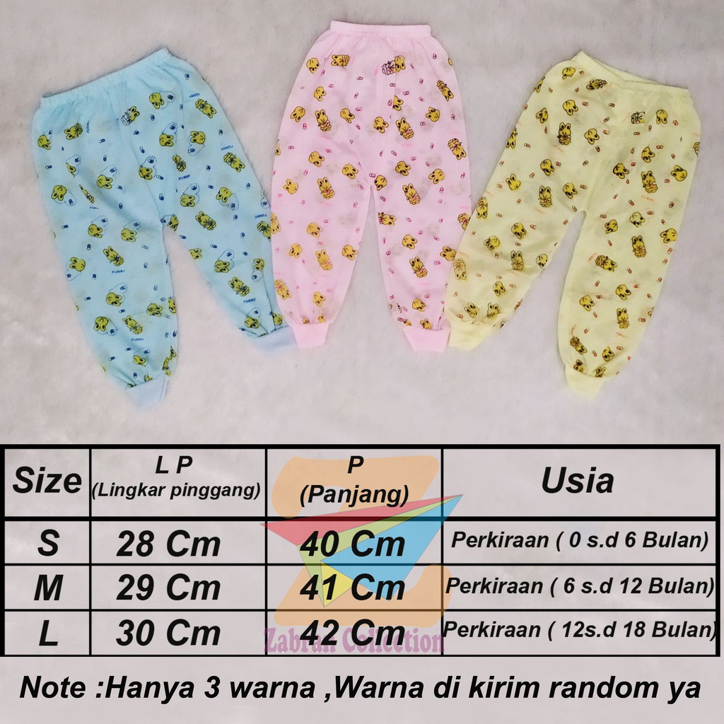 ISI 12 Celana Panjang Bayi//COD bisa bayar Di tempat (Perkiraan 0 s.d 18 Bulan)