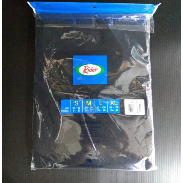 Kaos Oblong BIG SIZE  Rider ROUND NECK 223 BSW HITAM ISI-1 PCS