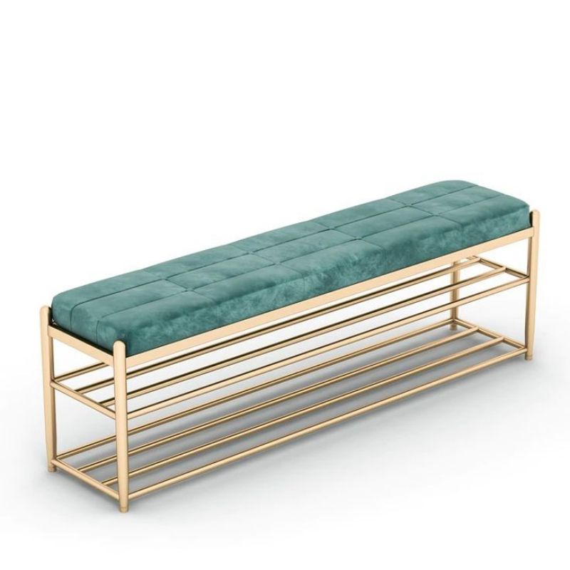 Bench Besi Dengan Rak Sepatu - rak sepatu minimalis besi kombinasi - rak sepatu mewah