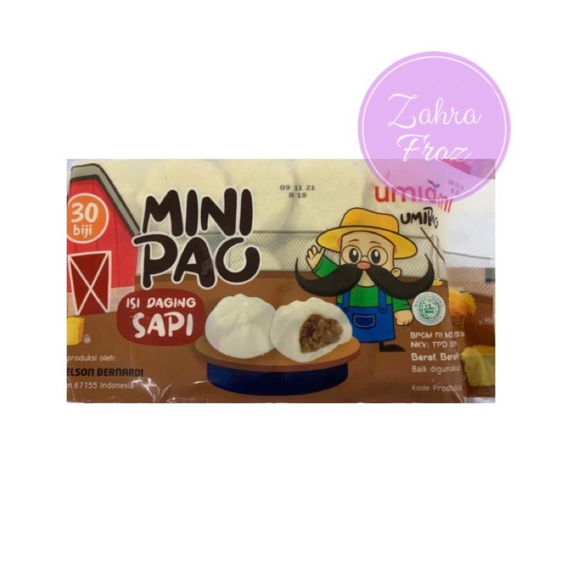 

UMIA MI MINI PAO DAGING SAPI 30 PCS 480 GR