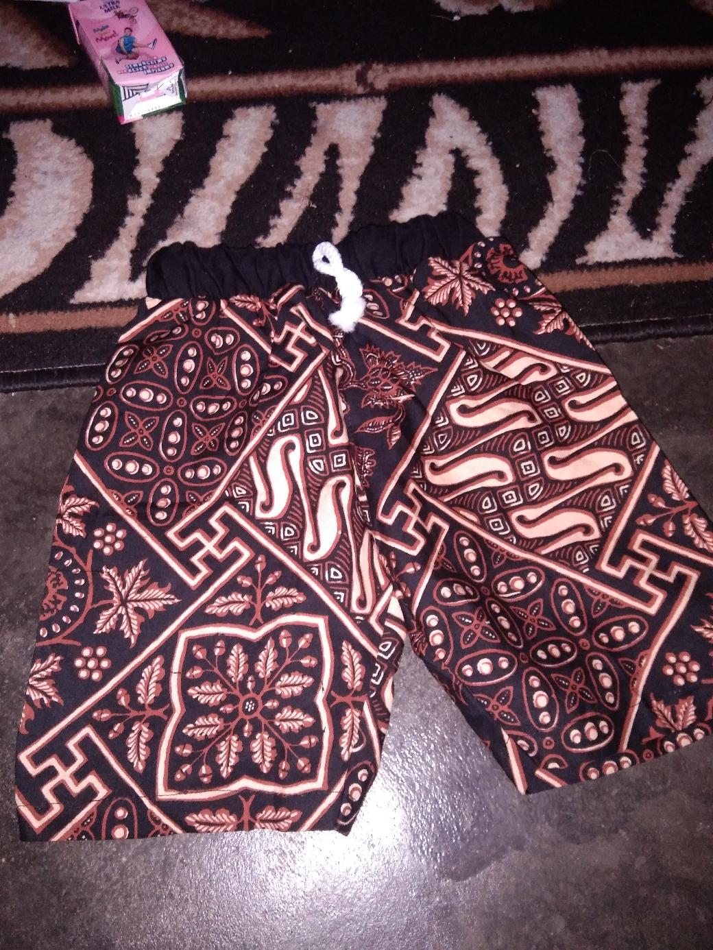 Celana Kolor Rip Pendek Batik Anak Balita Kecil Aneka Motif  Cowok Cewek Unsex Murah Harian Random