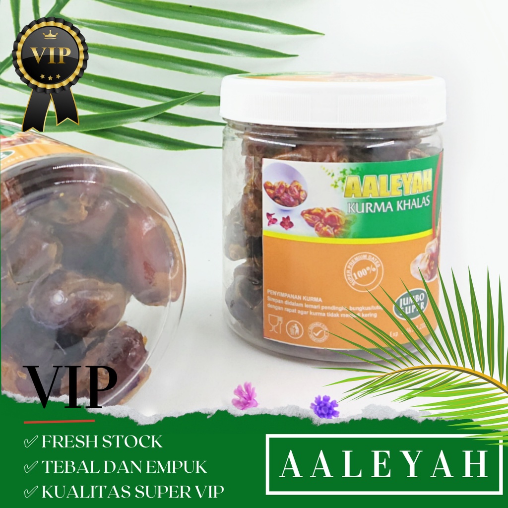 KURMA KHALAS VIP AALEYAH 250 GRAM / KURMA KHALAS PREMIUM VIP QUALITY