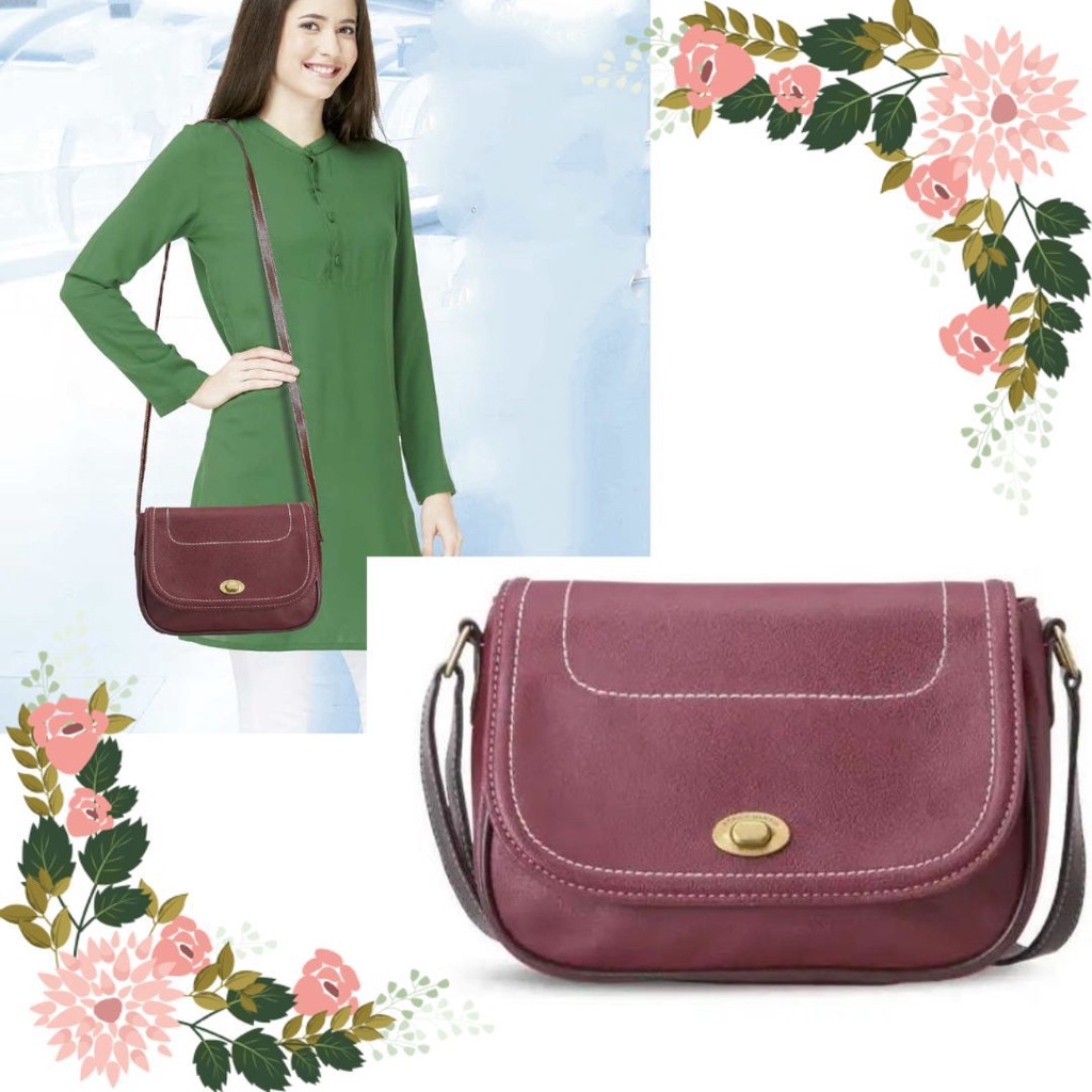 Tas sling maroon sophie martin paris LL560E Dugne bag