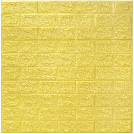 Ready Stock Wallpaper Dinding 3d Stiker Dinding kamar tidur hiasan dinding kamar tidur Dekorasi home living-ZW-8 Kuning