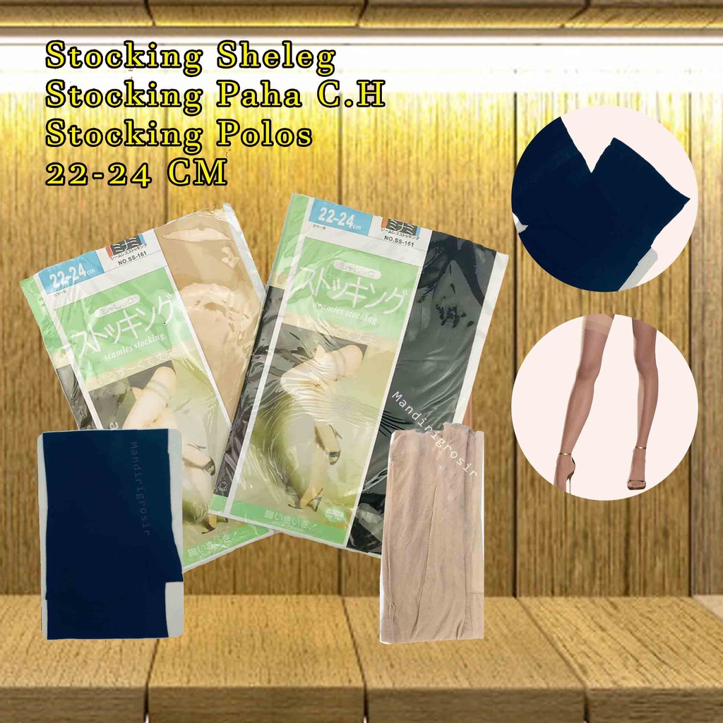 Stocking Sheleg* Stocking Paha C.H * Stocking Polos * 22-24 CM