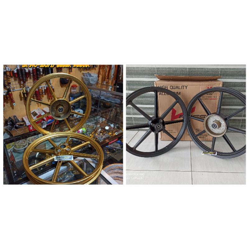 Velg Vrossi rossi zigen swan palang 8 jupiter vega rx king fiz r jupiter mx old ukuran 140/160 ring 