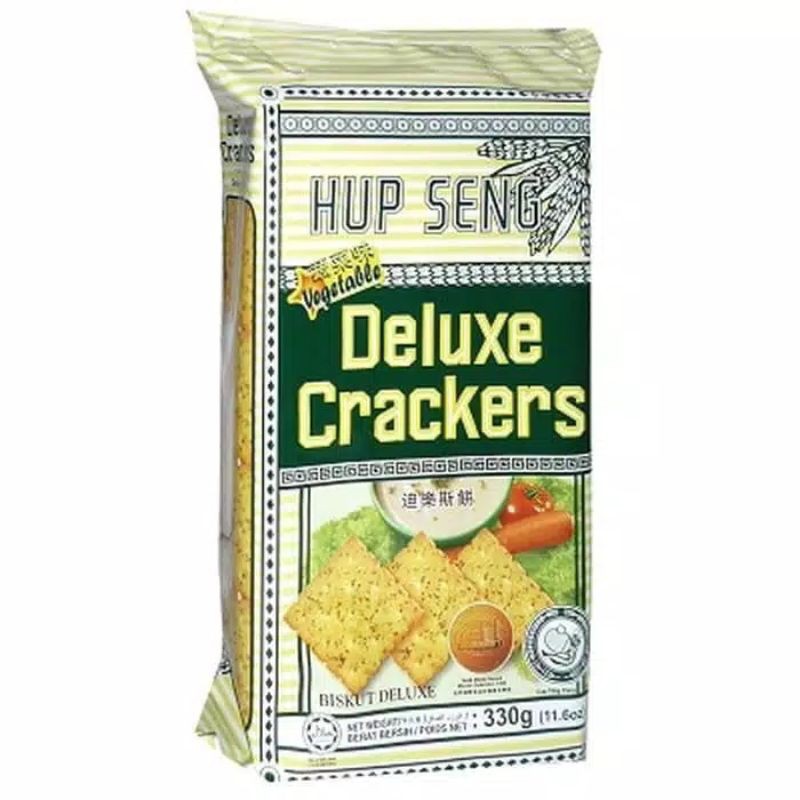 

HUP SENG CRACKER VEGETABLES DELUXE BISKUIT 330 GR