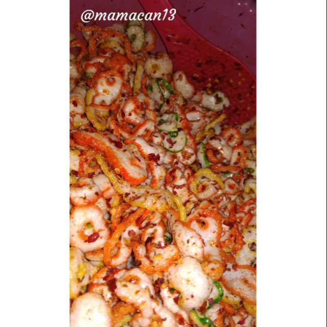 

Kerupuk Angka 8/ pedas sedang