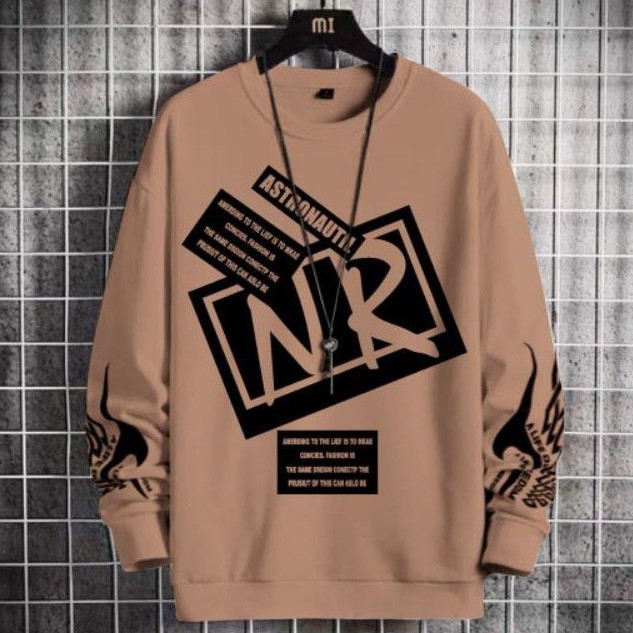 N_S Sweater Kaos Lengan Panjang Motif NR New_Rums