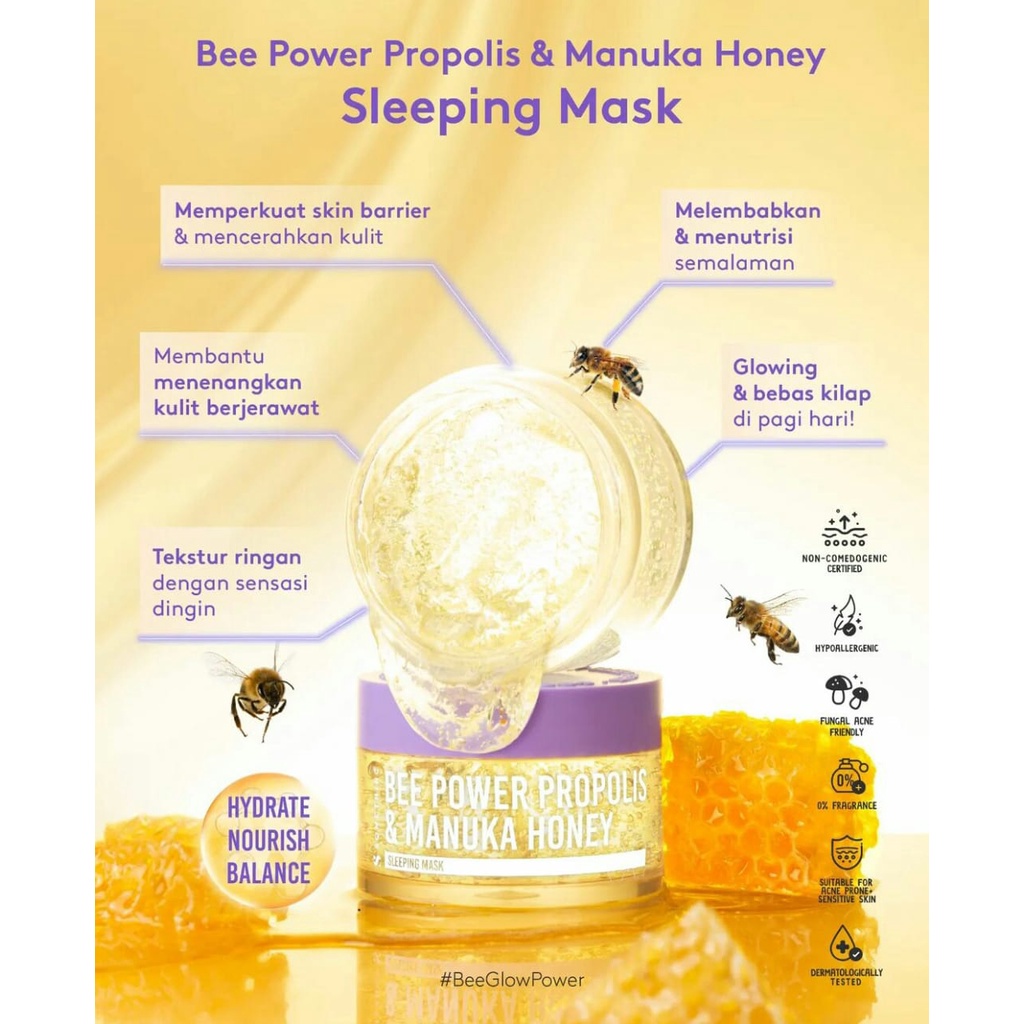 SOMETHINC Bee Power Propolis &amp; Manuka Honey Sleeping Mask 50g