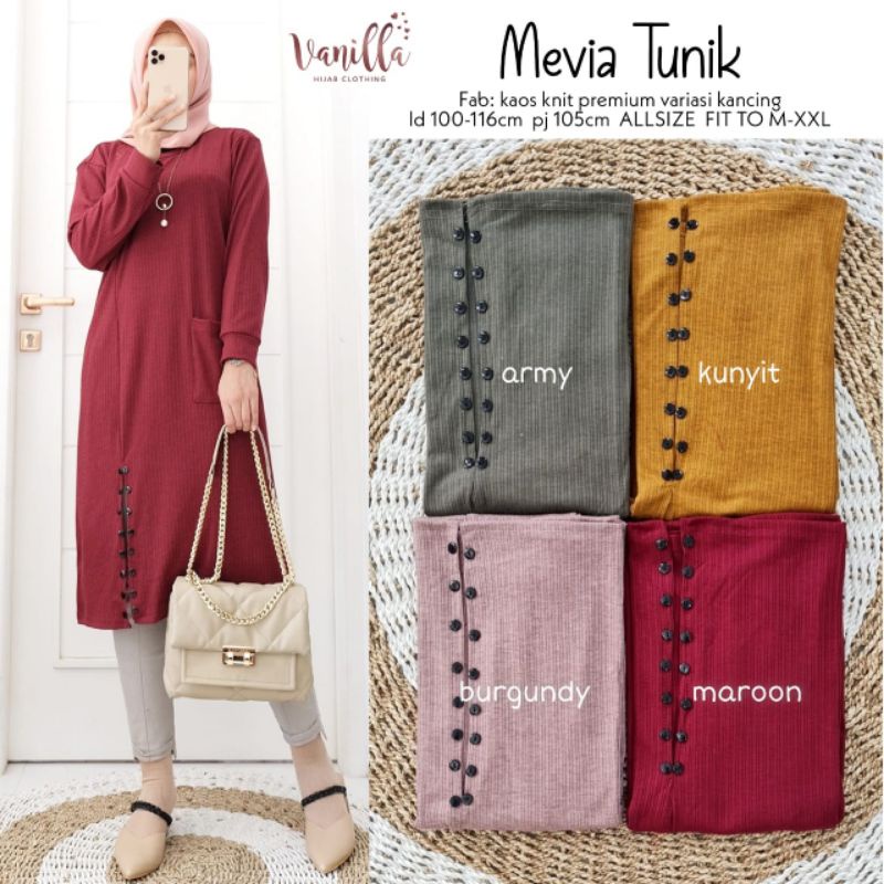 Tunik Mevia Atasan Wanita