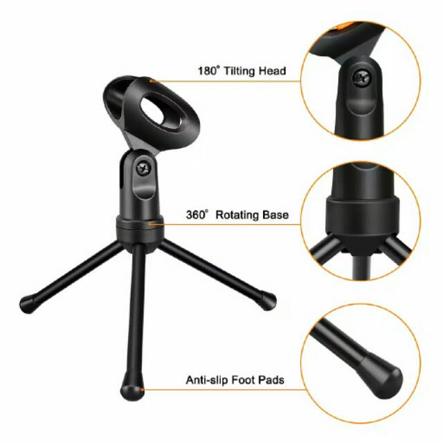 Mikrofon kondenser Taffware SF 666 dengan stand Mic kondenser SF666 microphone condenser rekaman