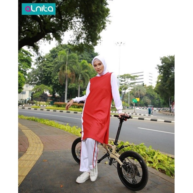 Alnita Baju Olahraga Syar'i Muslim ASRI 016 Merah
