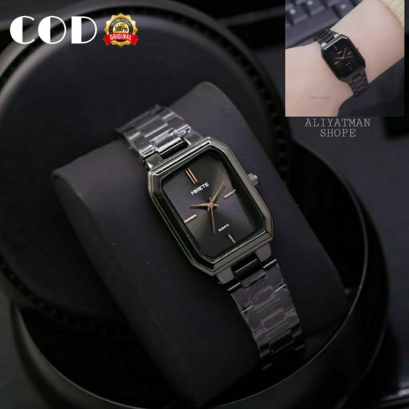 TERBARU☑️JAM TANGAN WANITA TERLARIS MODEL FASHION RANTAI STAINLISS BAHAN IMPORT TAHAN AIR BAYAR DI TEMPAT_JAM TANGAN WANITA/CEWEK CANTIK DAN SIMPLE MIRETE ORIGINAL FREE BATRE CADANGAN DAN TERMURAH