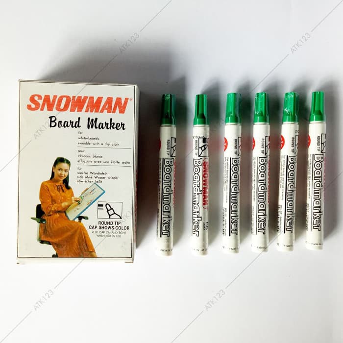 

Unik Spidol White Board Snowman BG 12 Black Diskon
